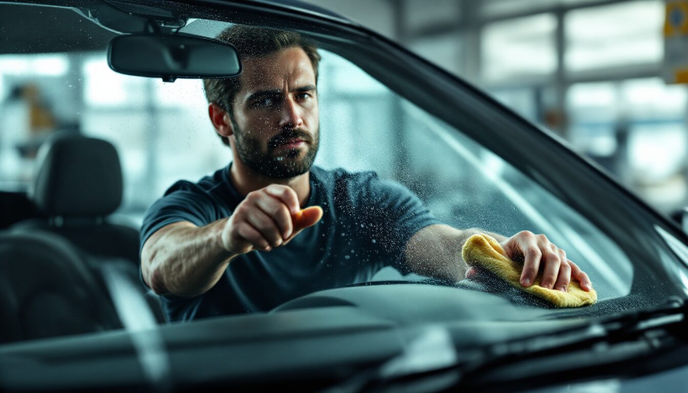 comment nettoyer pare brise interieur