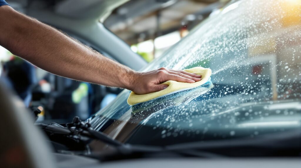 Nettoyer pare brise intérieur : la méthode efficace pour éliminer toutes les traces