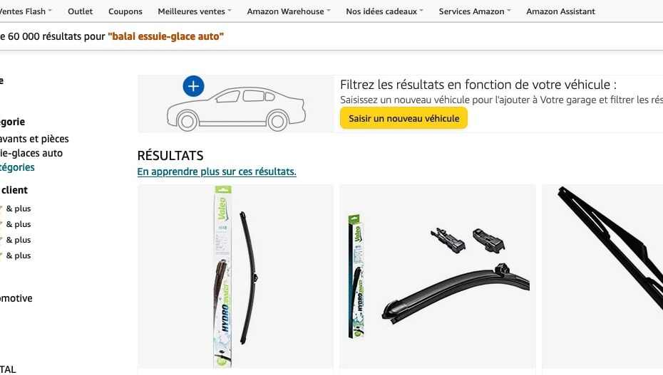 amazon balai essuie-glace auto