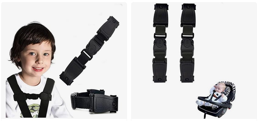 Lot de 1 Cincobebé Système Anti-Évasion Empêche l'enfant de Tirer les Bras hors du Harnais Dispositif de Verrouillage du Siège d'auto pour Enfant 