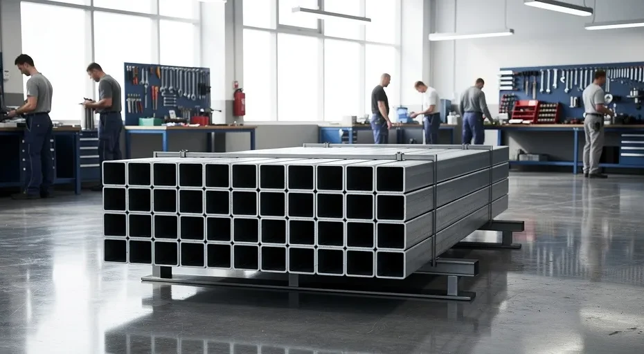 Tubes rectangulaires en acier : le secret d’un garage auto plus solide et plus propre